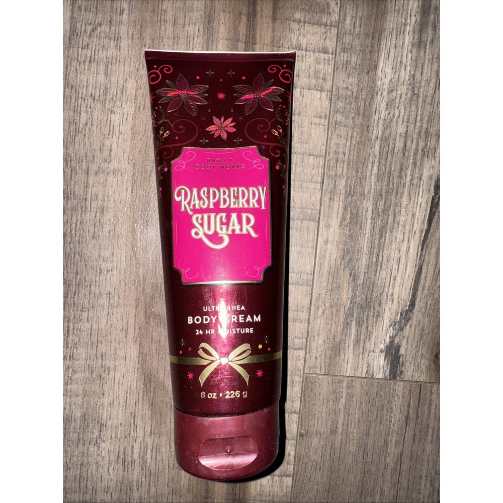 Bath & Body Works RASPBERRY SUGAR Body Cream Lotion Moisturizing 8oz Ultra Shea